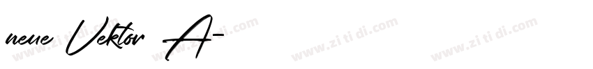 neue Vektor A字体转换